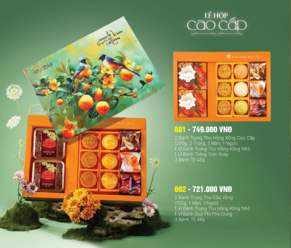LỄ HỘP CAO CẤP 601 – 602: QUÀ TRUNG THU THANH LỊCH, TRỌN VẸN THÀNH Ý