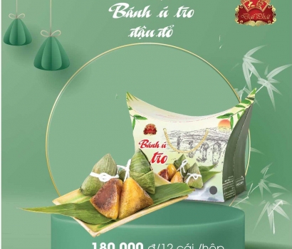 Bánh Ú Tro Đậu Đỏ (12 cái/hộp)