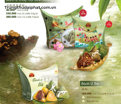 Bánh Ú Chay Hạt Dinh Dưỡng Hộp 6 Cái